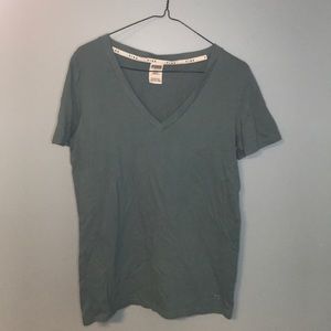 Teal PINK  V-Neck T
